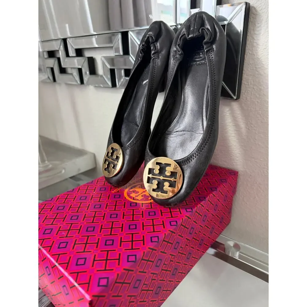 Tory Burch Ballet Flats Size 8.5 Black